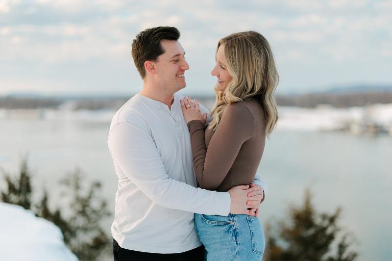 Missouri Proposal Photographer, Snowy Engagement Photos, Hermann Hill Proposal, Missouri Wedding Photographer, Engagement Photography in Missouri