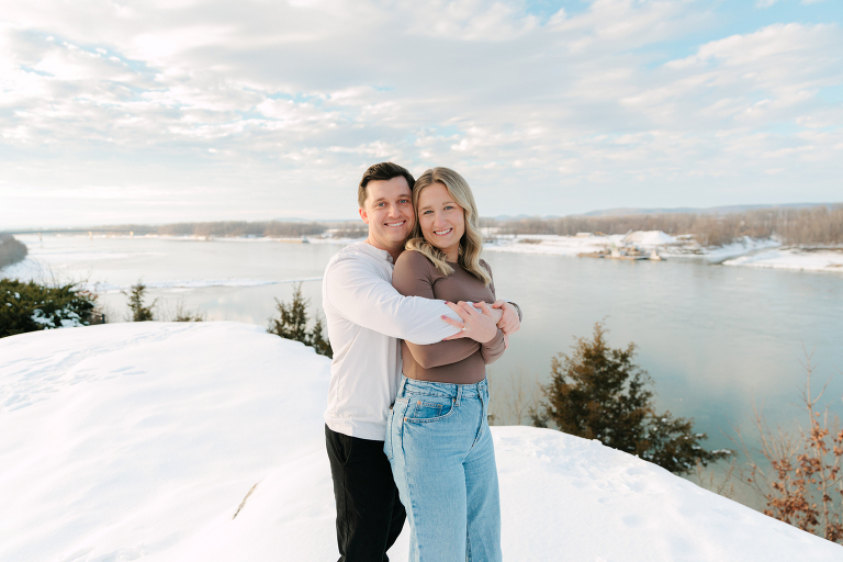 Missouri Proposal Photographer, Snowy Engagement Photos, Hermann Hill Proposal, Missouri Wedding Photographer, Engagement Photography in Missouri