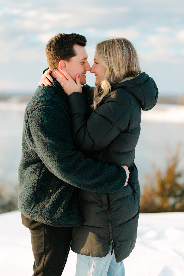 Missouri Proposal Photographer, Snowy Engagement Photos, Hermann Hill Proposal, Missouri Wedding Photographer, Engagement Photography in Missouri